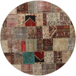 tappeto persia vintage patchwork cm 250x250