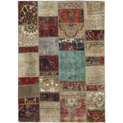 tappeto persia vintage patchwork cm 141x202