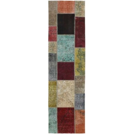 tappeto persia vintage patchwork cm 71x252