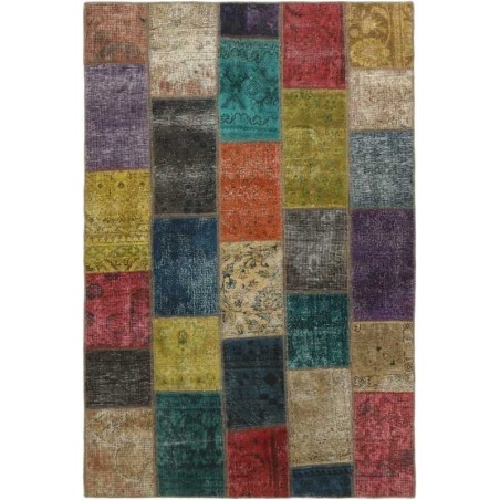 tappeto persia vintage patchwork cm 135x203