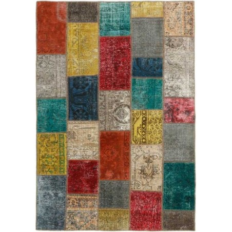 tappeto persia vintage patchwork cm 138x201
