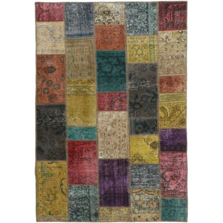tappeto persia vintage patchwork cm 135x201