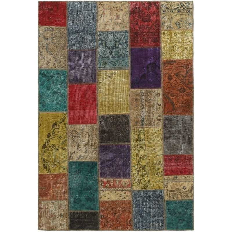 tappeto persia vintage patchwork cm 139x206