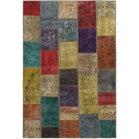 tappeto persia vintage patchwork cm 139x206