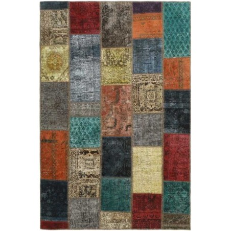 tappeto persia vintage patchwork cm 132x200