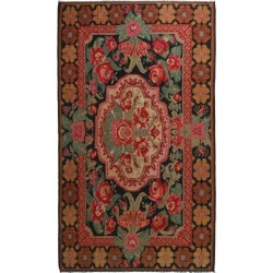 tappeto moldavia rose kelim old cm 204x330