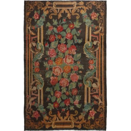tappeto moldavia rose kelim old cm 202x300