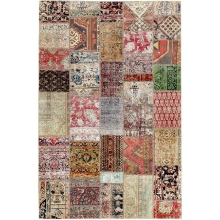 tappeto persia vintage patchwork cm 202x298