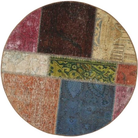 tappeto persia vintage patchwork cm 100x100