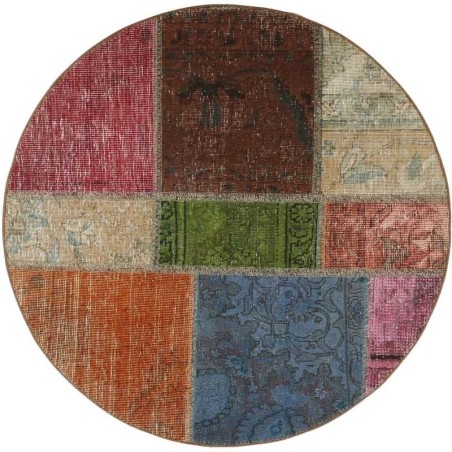 tappeto persia vintage patchwork cm 100x100