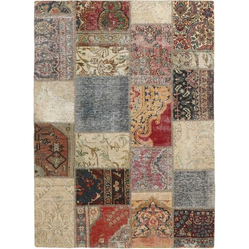 tappeto persia vintage patchwork cm 140x201