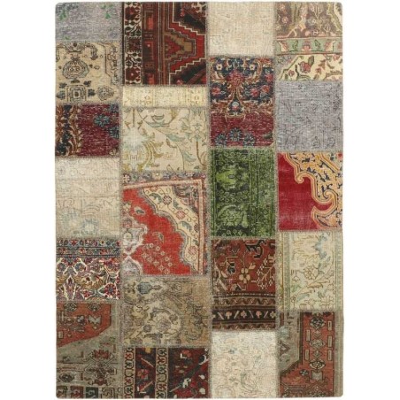 tappeto persia vintage patchwork cm 142x201