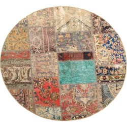 tappeto persia vintage patchwork cm 150x150