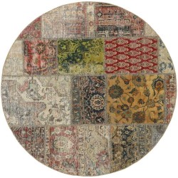 tappeto persia vintage patchwork cm 150x150