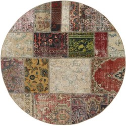 tappeto persia vintage patchwork cm 150x150