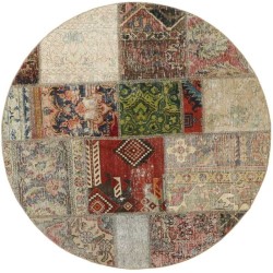 tappeto persia vintage patchwork cm 150x150