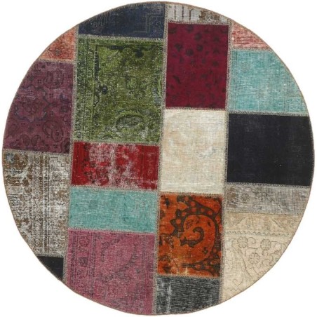 tappeto persia vintage patchwork cm 150x150