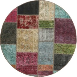 tappeto persia vintage patchwork cm 150x150