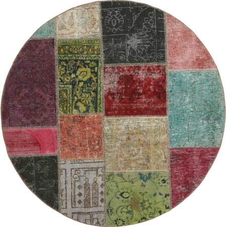 tappeto persia vintage patchwork cm 150x150