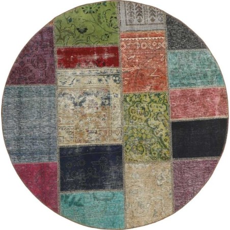 tappeto persia vintage patchwork cm 150x150