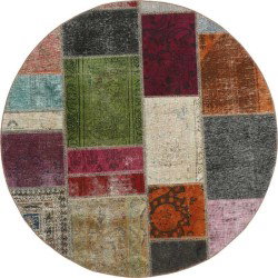 tappeto persia vintage patchwork cm 150x150