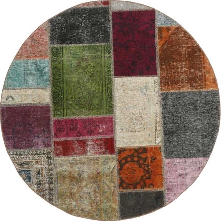 tappeto persia vintage patchwork cm 150x150