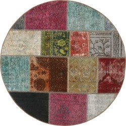 tappeto persia vintage patchwork cm 150x150