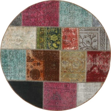 tappeto persia vintage patchwork cm 150x150