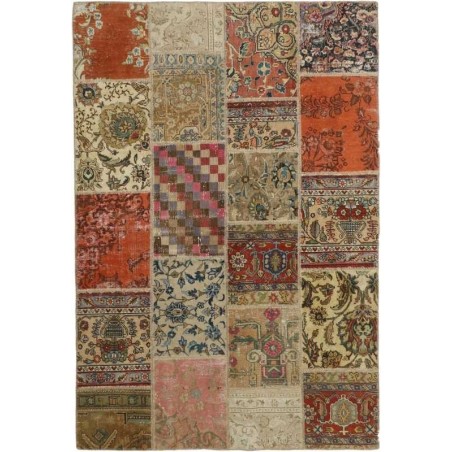 tappeto persia vintage patchwork cm 158x233