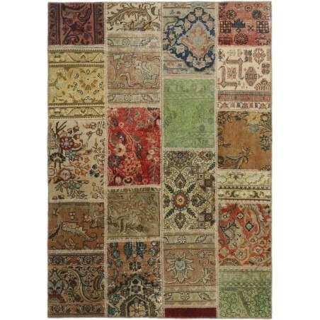 tappeto persia vintage patchwork cm 141x201