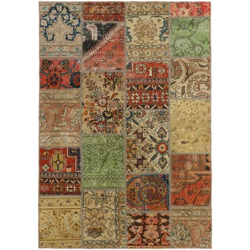 tappeto persia vintage patchwork cm 141x201