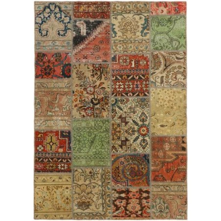 tappeto persia vintage patchwork cm 141x201