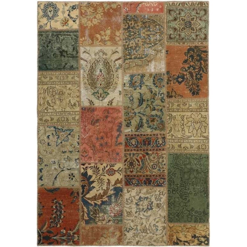 tappeto persia vintage patchwork cm 146x206