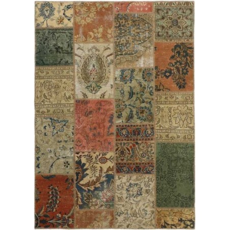 tappeto persia vintage patchwork cm 146x206
