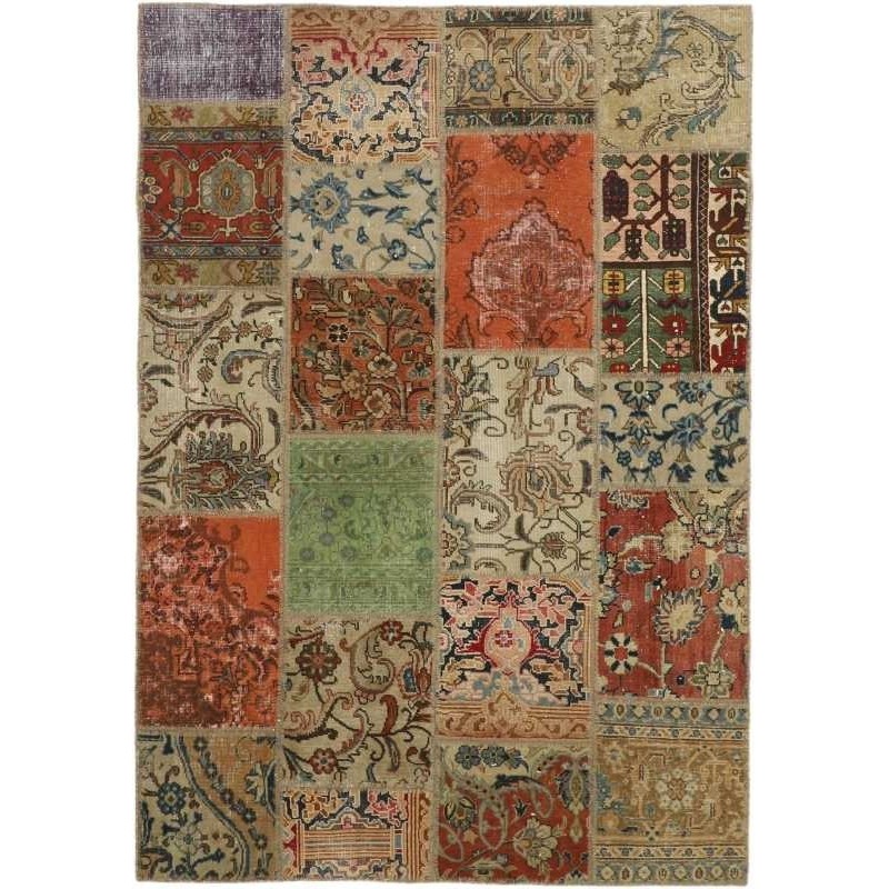 tappeto persia vintage patchwork cm 141x200