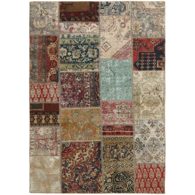 tappeto persia vintage patchwork cm 143x200