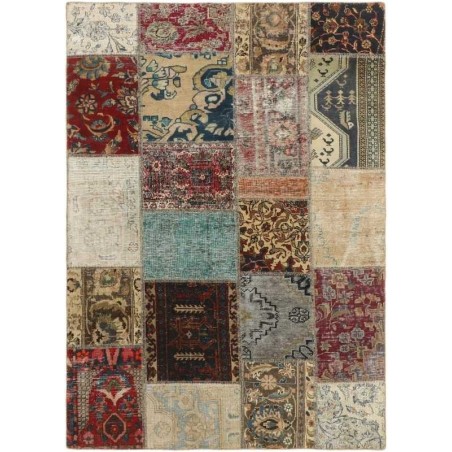 tappeto persia vintage patchwork cm 144x200