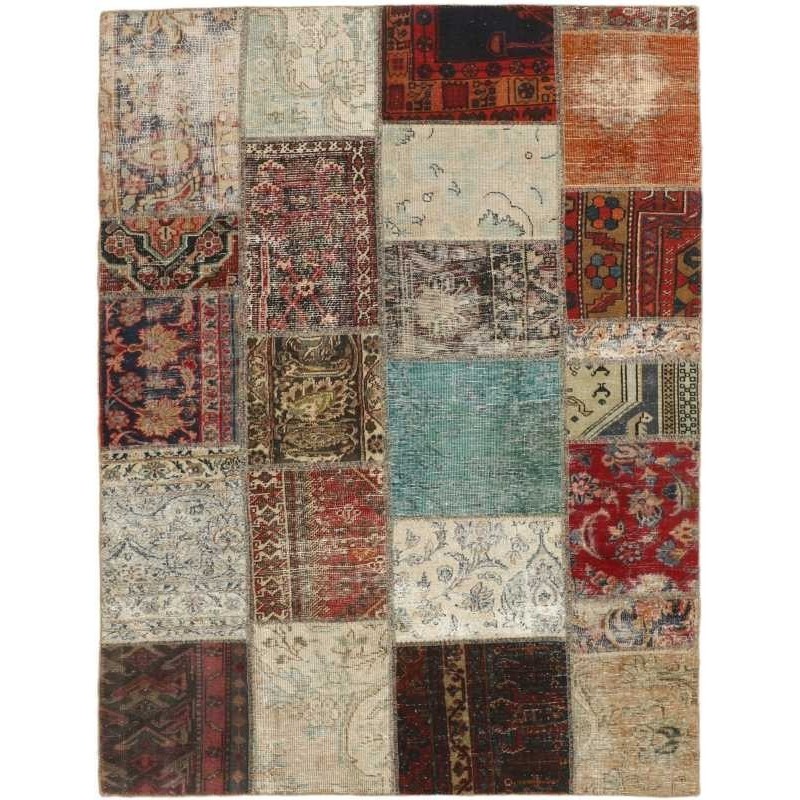 tappeto persia vintage patchwork cm 143x202
