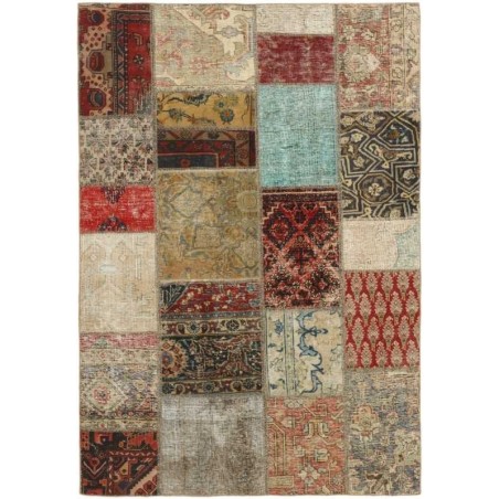 tappeto persia vintage patchwork cm 144x202