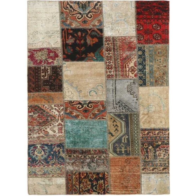 tappeto persia vintage patchwork cm 143x201