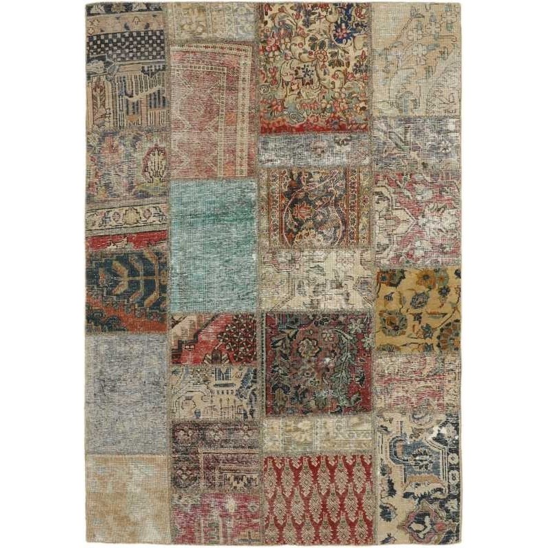 tappeto persia vintage patchwork cm 143x202