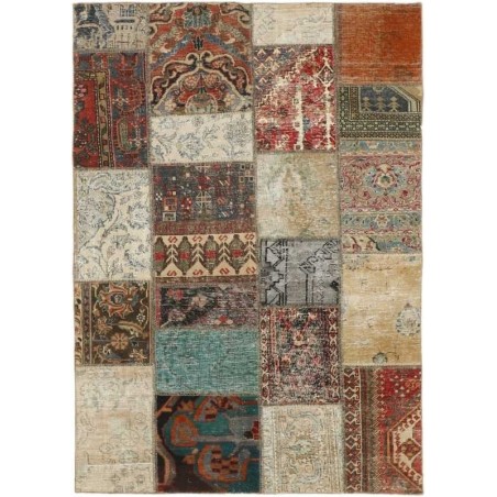 tappeto persia vintage patchwork cm 143x201