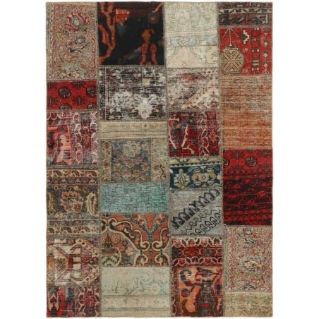 tappeto persia vintage patchwork cm 143x200