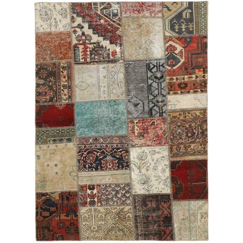 tappeto persia vintage patchwork cm 143x202