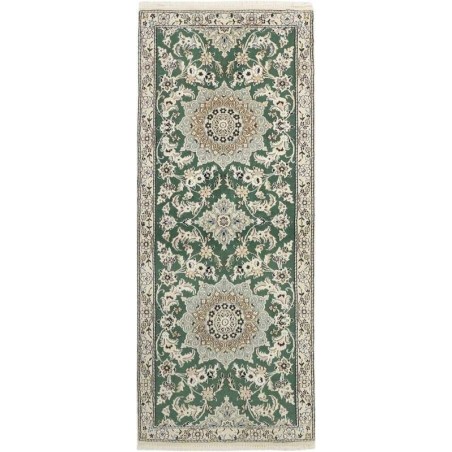 tappeto persia nain fine con seta cm 80x200