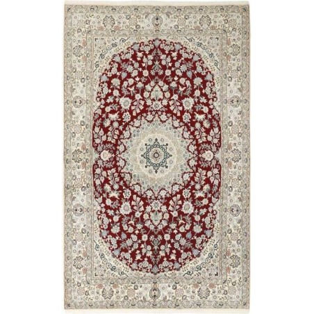 tappeto persia nain fine con seta cm 155x250