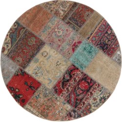 tappeto persia vintage patchwork cm 150x150