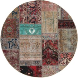 tappeto persia vintage patchwork cm 150x150