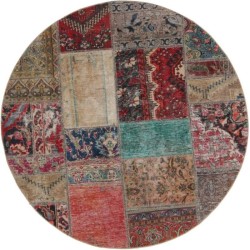 tappeto persia vintage patchwork cm 150x150