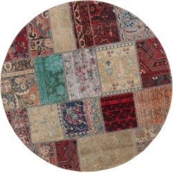 tappeto persia vintage patchwork cm 150x150